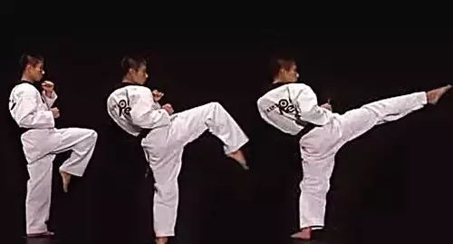 跆拳道教学 前踢